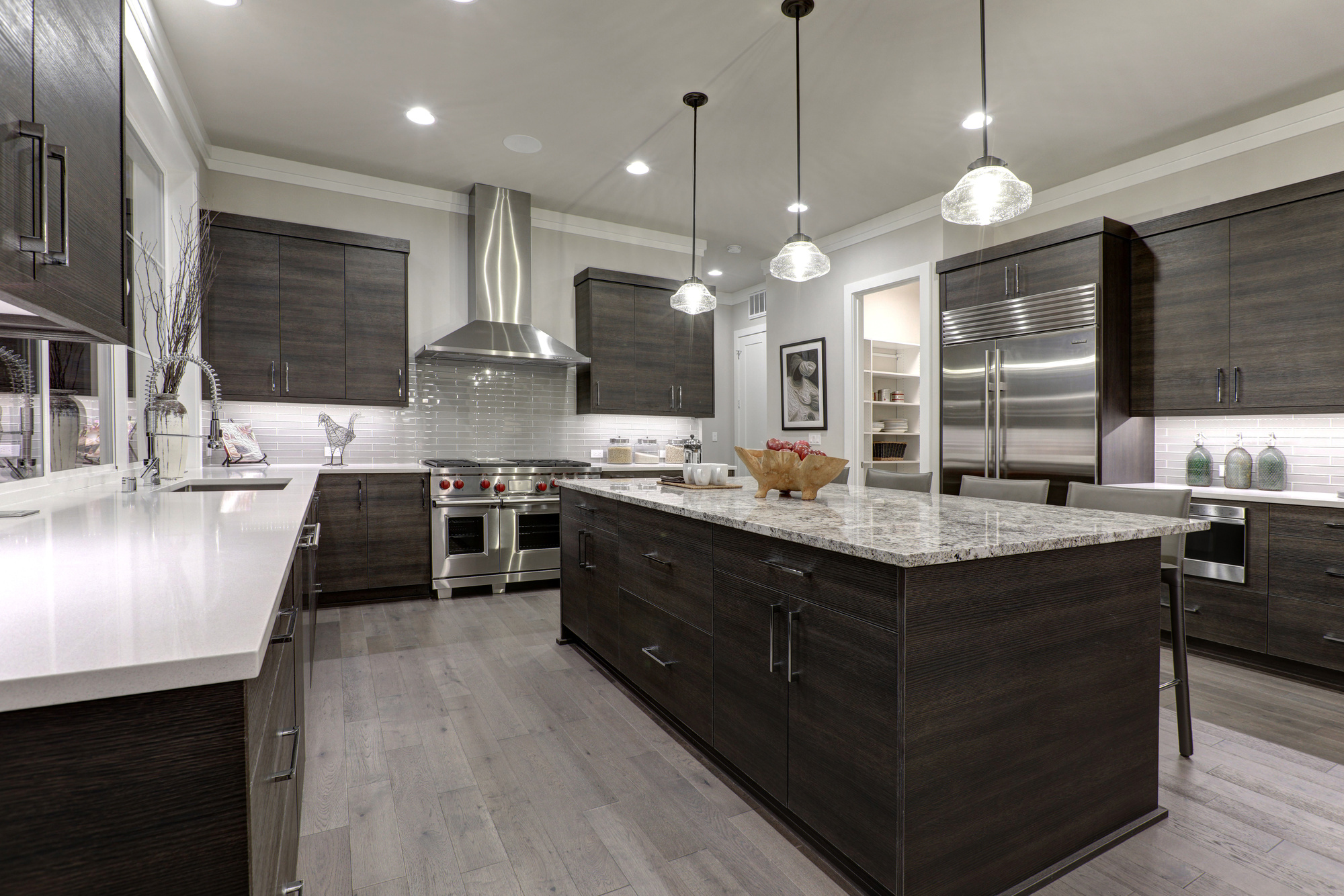 modern dark cabinets