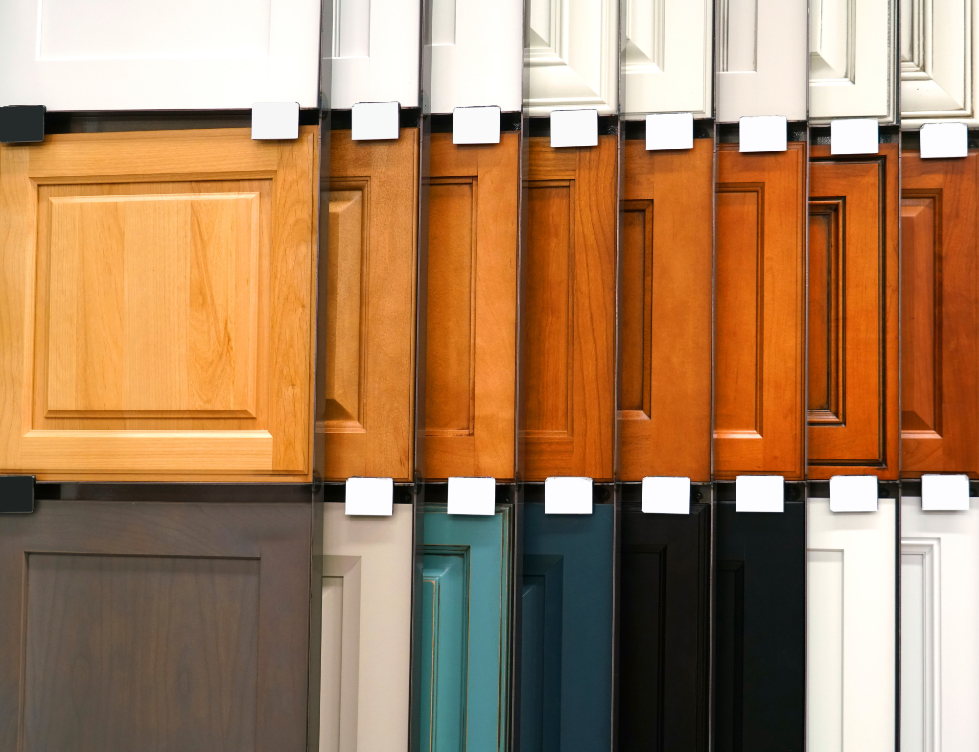 layers of cabinet colors