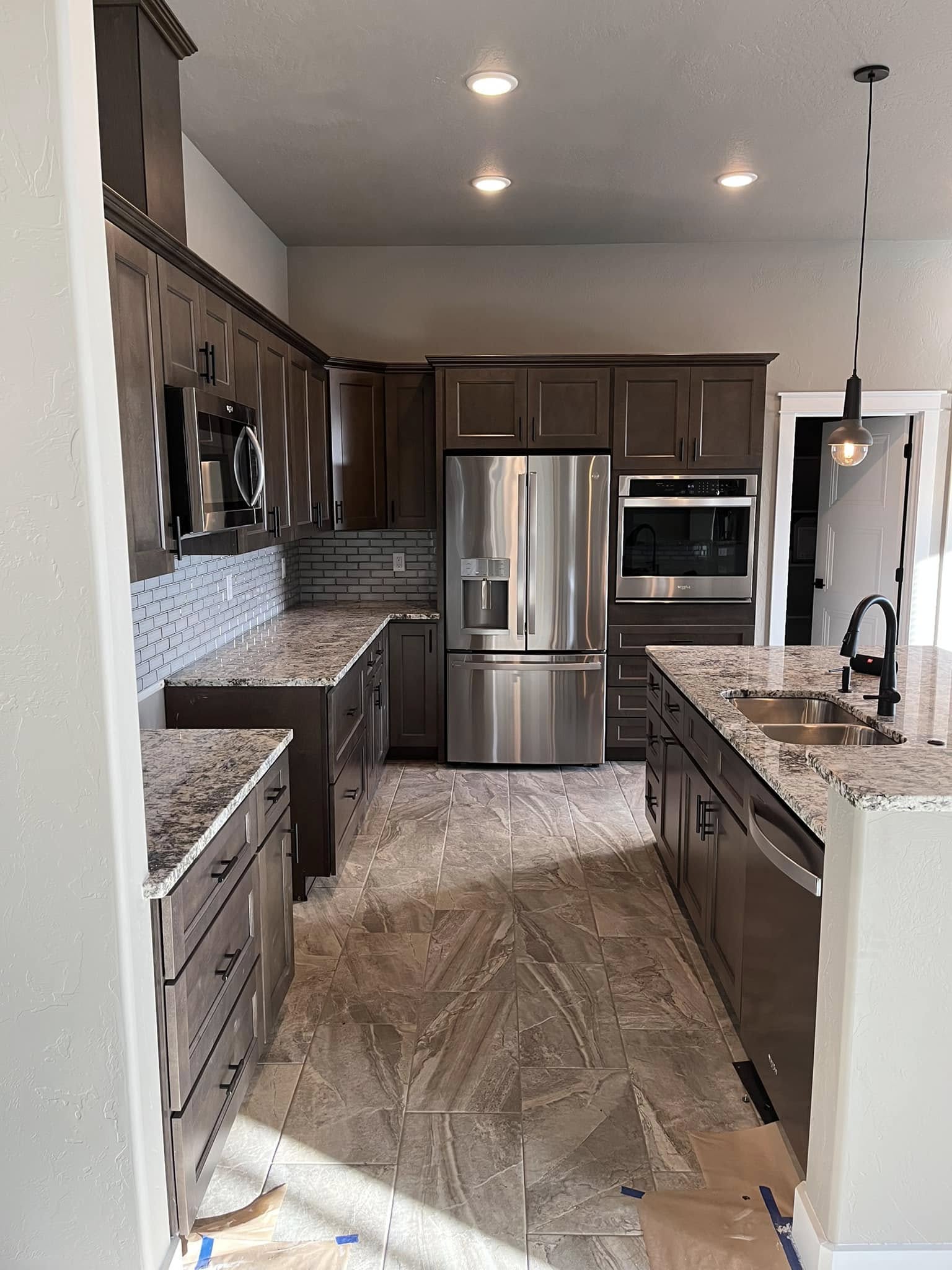 Kitchen with Brooklyn Slate Cabinets