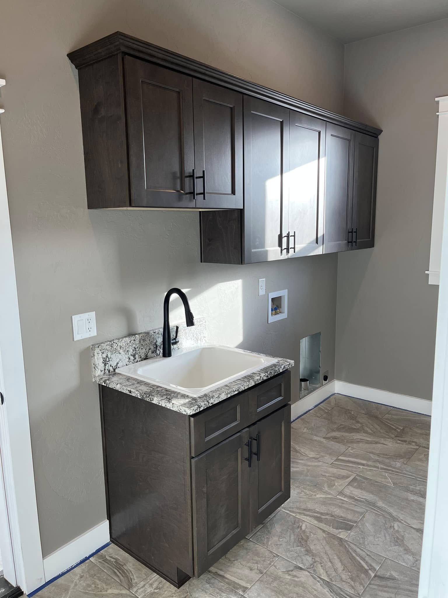 Laundry with Brooklyn Slate Cabinets