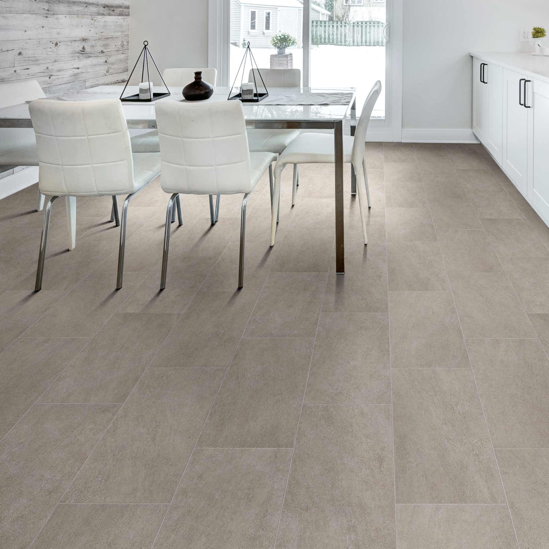 Easy Living Waystone Sheet Vinyl in Griege