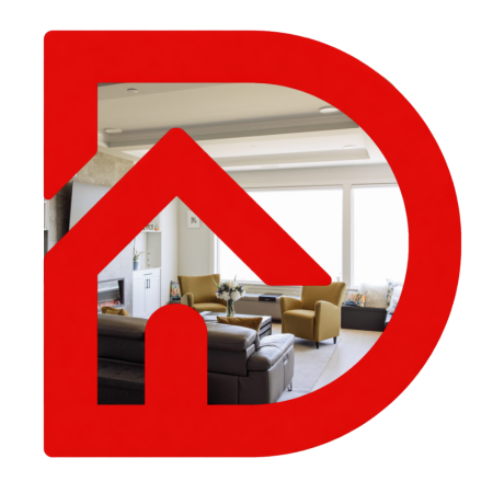 Kitchen with two tone white and grey cabinets