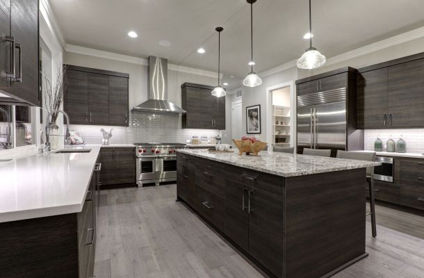modern dark cabinets